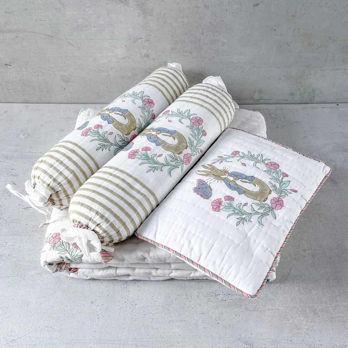 Home Artisan Tobias in a Forest Quilt and Pillows Set by The Merry Maison