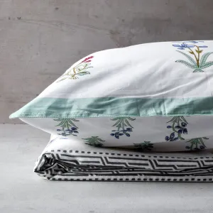 Home Artisan Zaira Floral Pattern Hand Block Print Bed Sheet