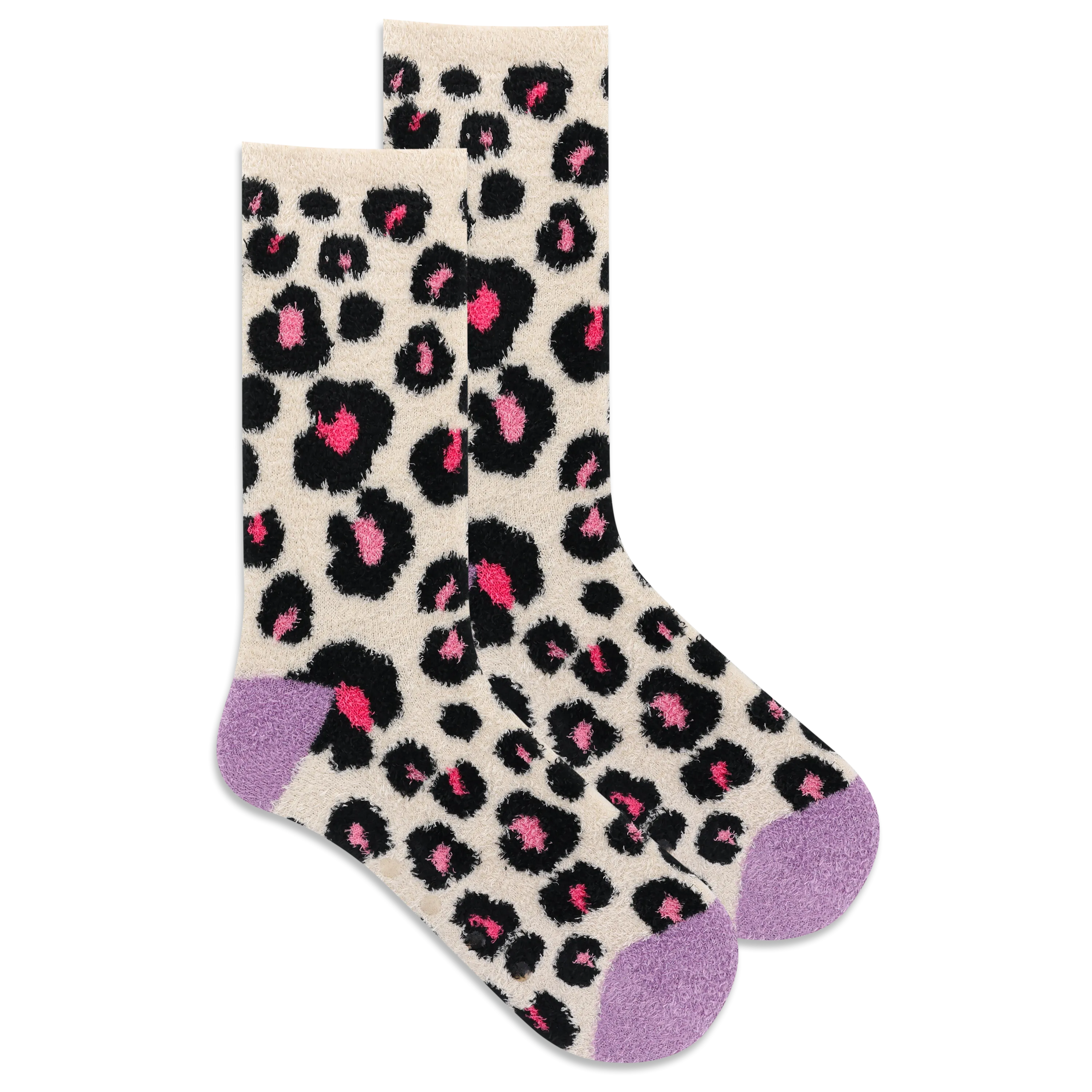 HOTSOX Women's Animal Print Non-Skid Slipper Sock