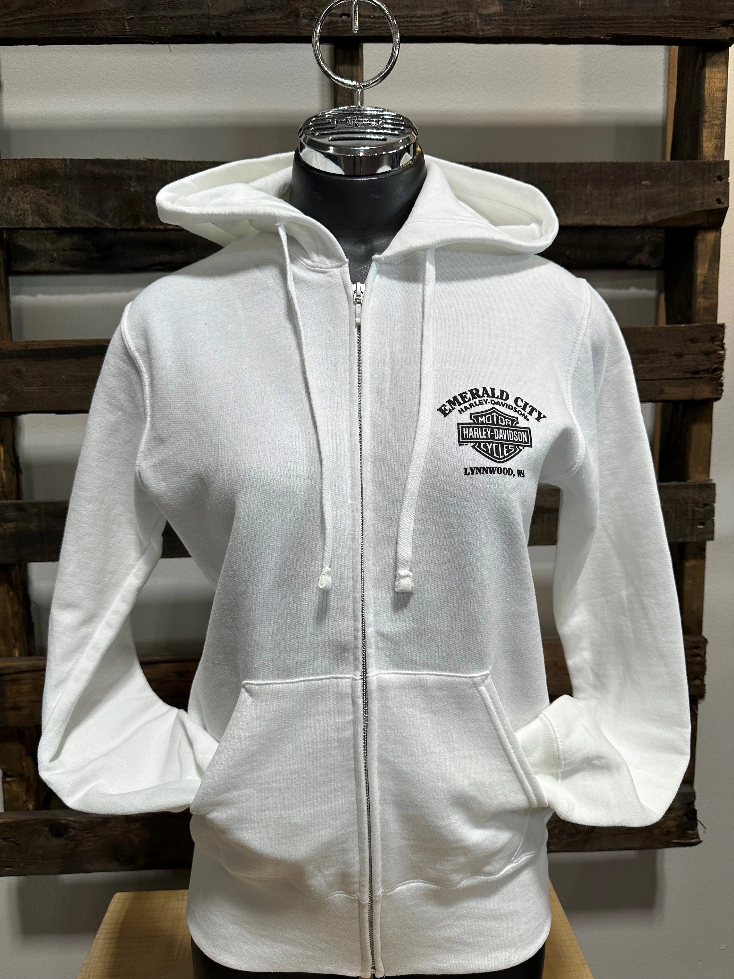 *Huge Sale*Emerald City Harley-Davidson® Kraken Seattle Dealer Back Women's
