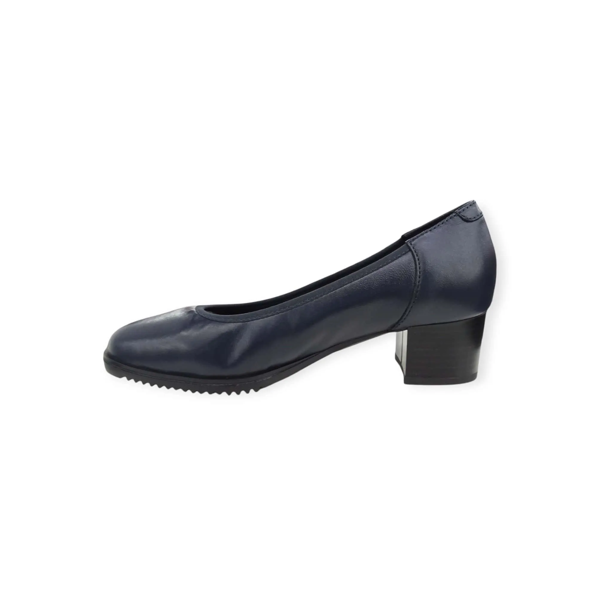 Hush Puppies Women's Isabella Navy Sheep Analine Leather