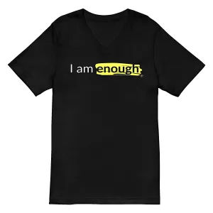 I AM ENOUGH ORIGINAL V-NECK Affirmation Positive Message Tee for Women