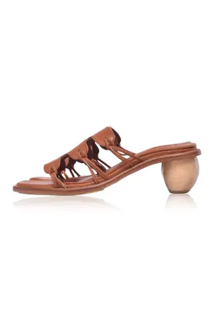 Ibiza Round Heel Mules (Sz. 5)
