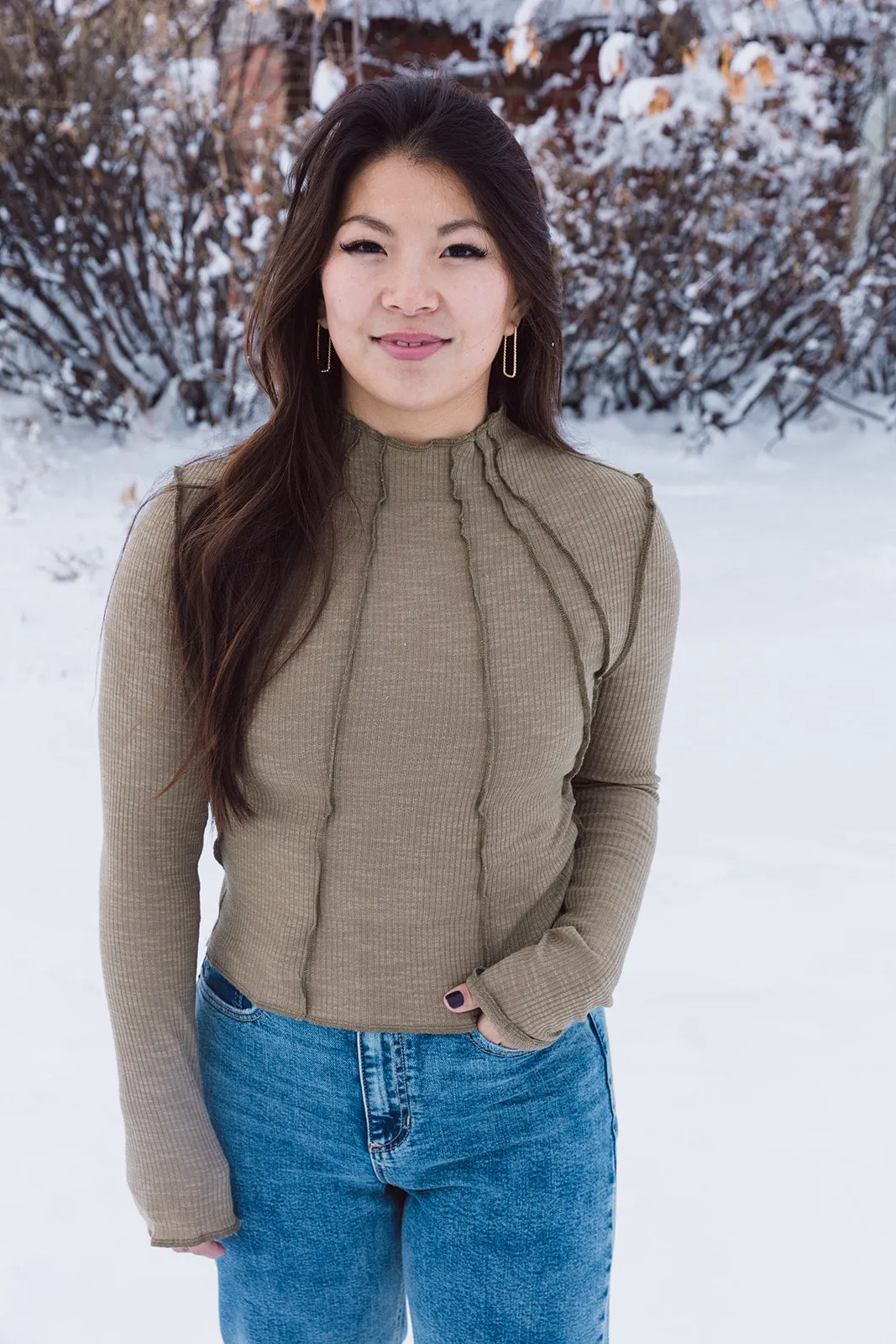 Ida Long Sleeve Crop Top