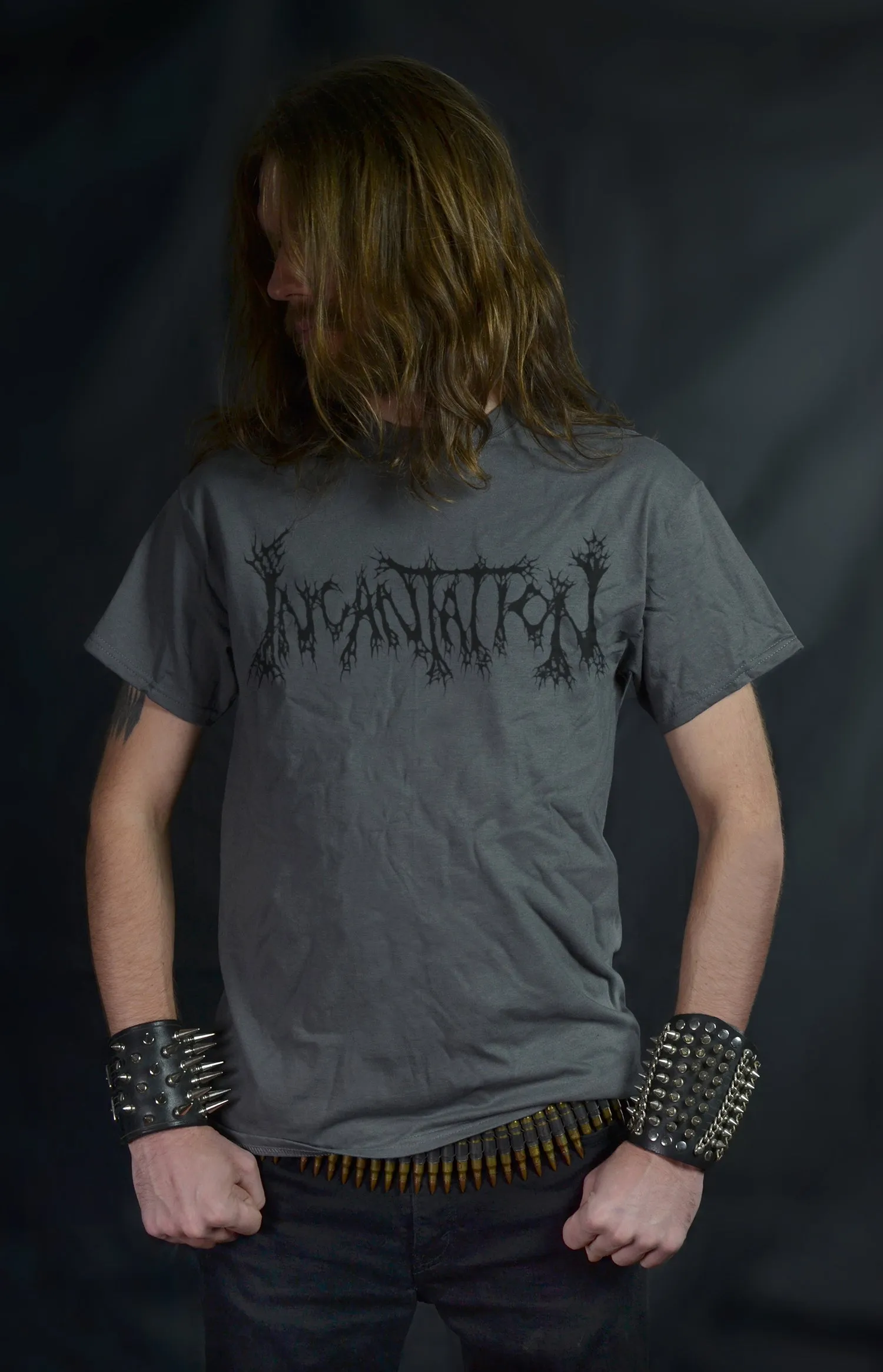 INCANTATION - Logo (Black, White, Gray or Red T-SHIRT)