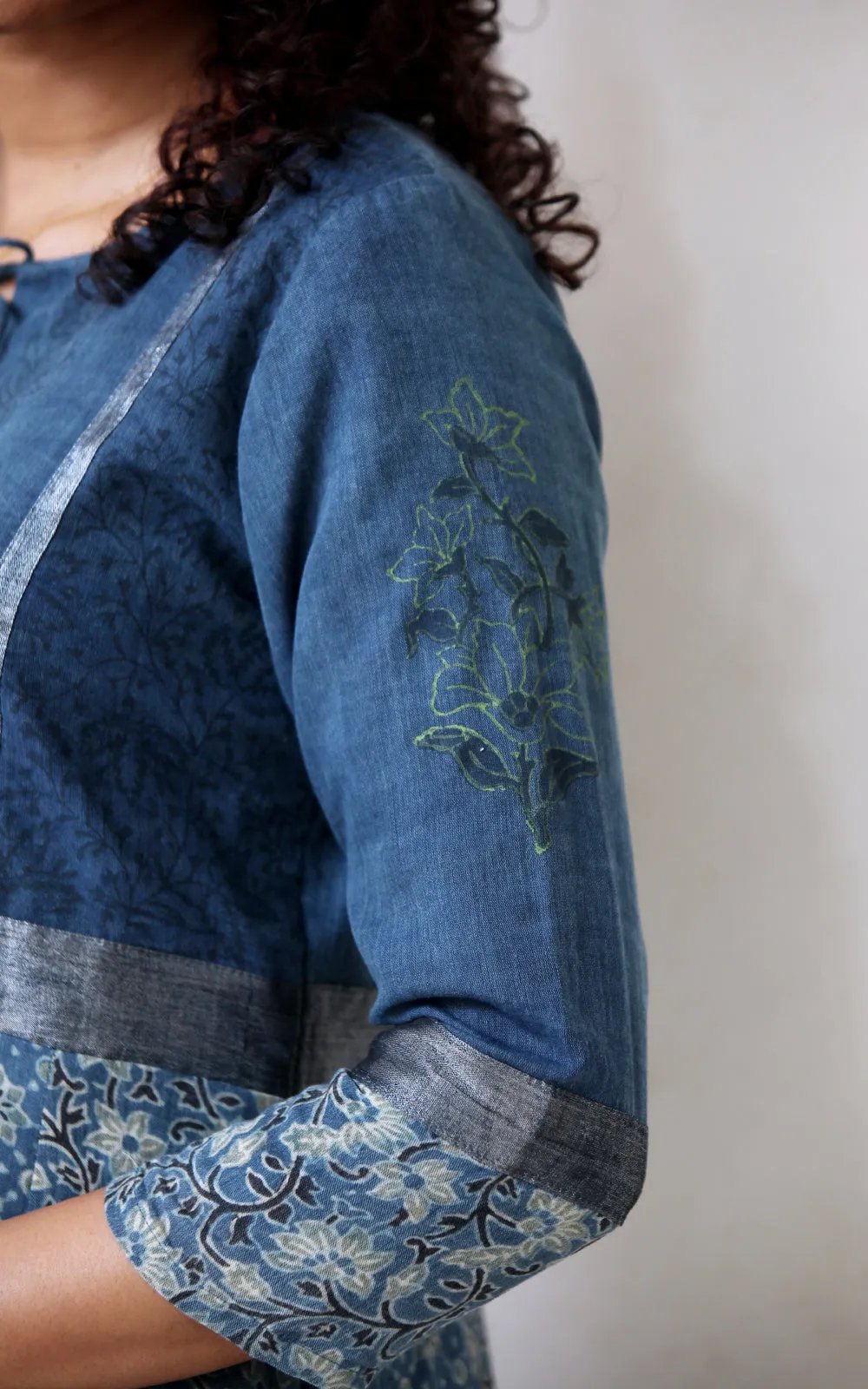 INDIGO BLUE AIRAK KURTA