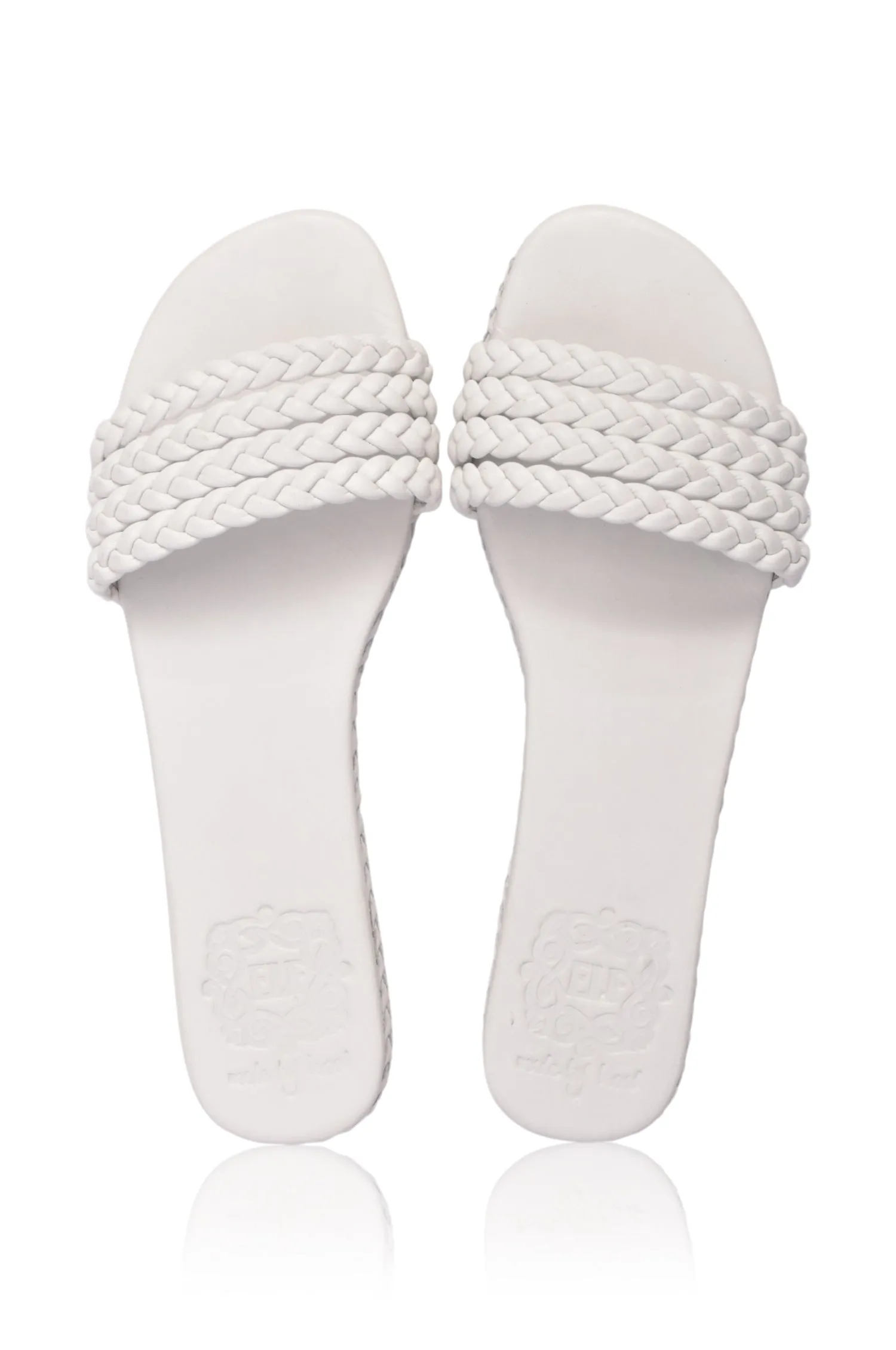 Iris Braided Leather Slides (Sz. 8, 9.5 & 10)