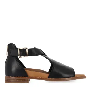 JESKIE W - BLACK/TAN LEATHER