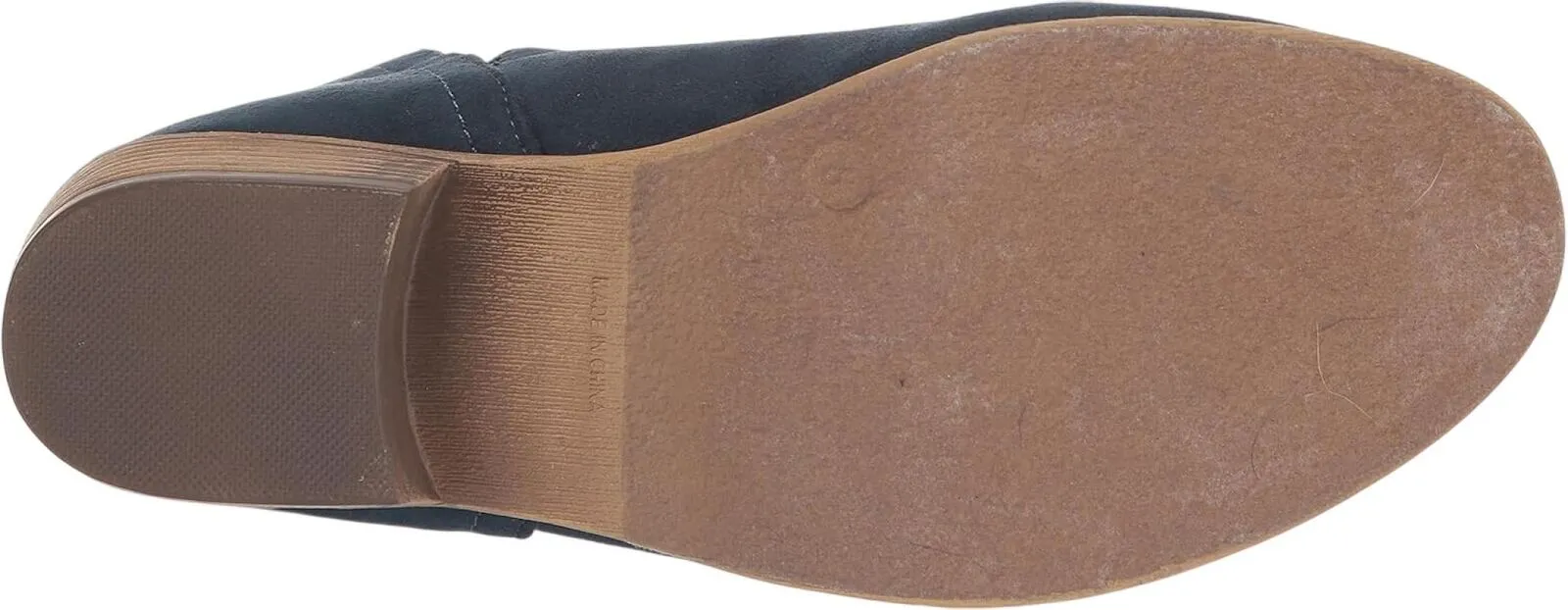 Journee Collection Womens Rimi Pull On Stacked Heel Booties RIMI-BLU Blue 6.5M