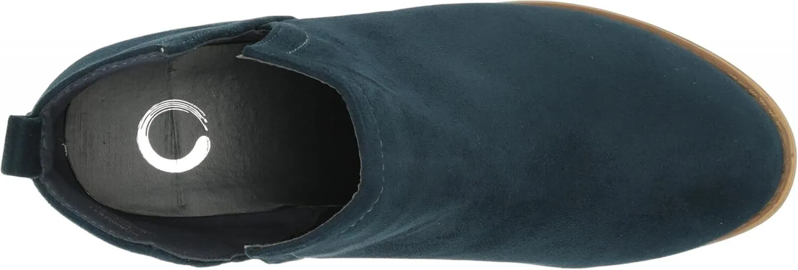 Journee Collection Womens Rimi Pull On Stacked Heel Booties RIMI-BLU Blue 6.5M