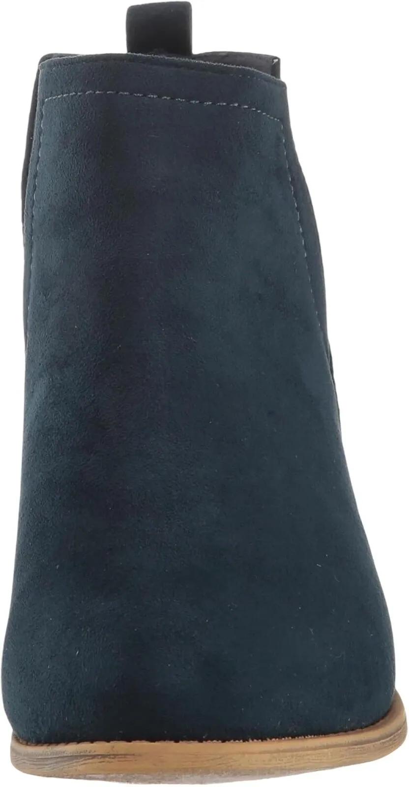 Journee Collection Womens Rimi Pull On Stacked Heel Booties RIMI-BLU Blue 6.5M