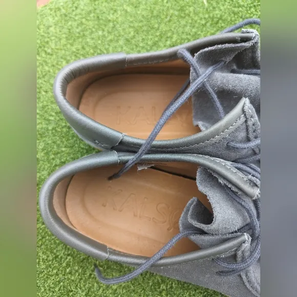 KALSO EARTH SHOE Darby Negative Heel Earth Shoe Carbon Gray Women's Size 10/10.5