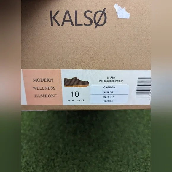 KALSO EARTH SHOE Darby Negative Heel Earth Shoe Carbon Gray Women's Size 10/10.5