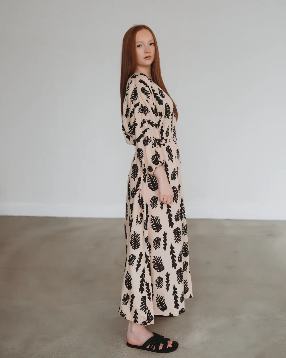 Kaya Seaweed Print Dress