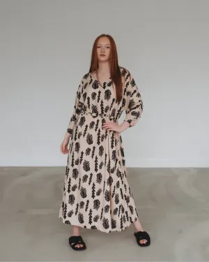 Kaya Seaweed Print Dress