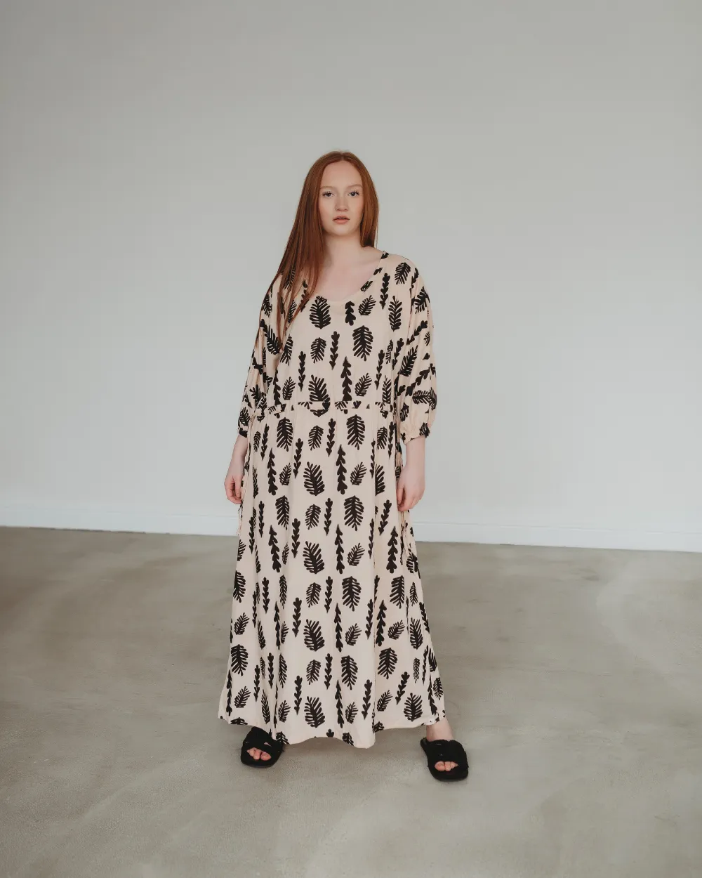 Kaya Seaweed Print Dress