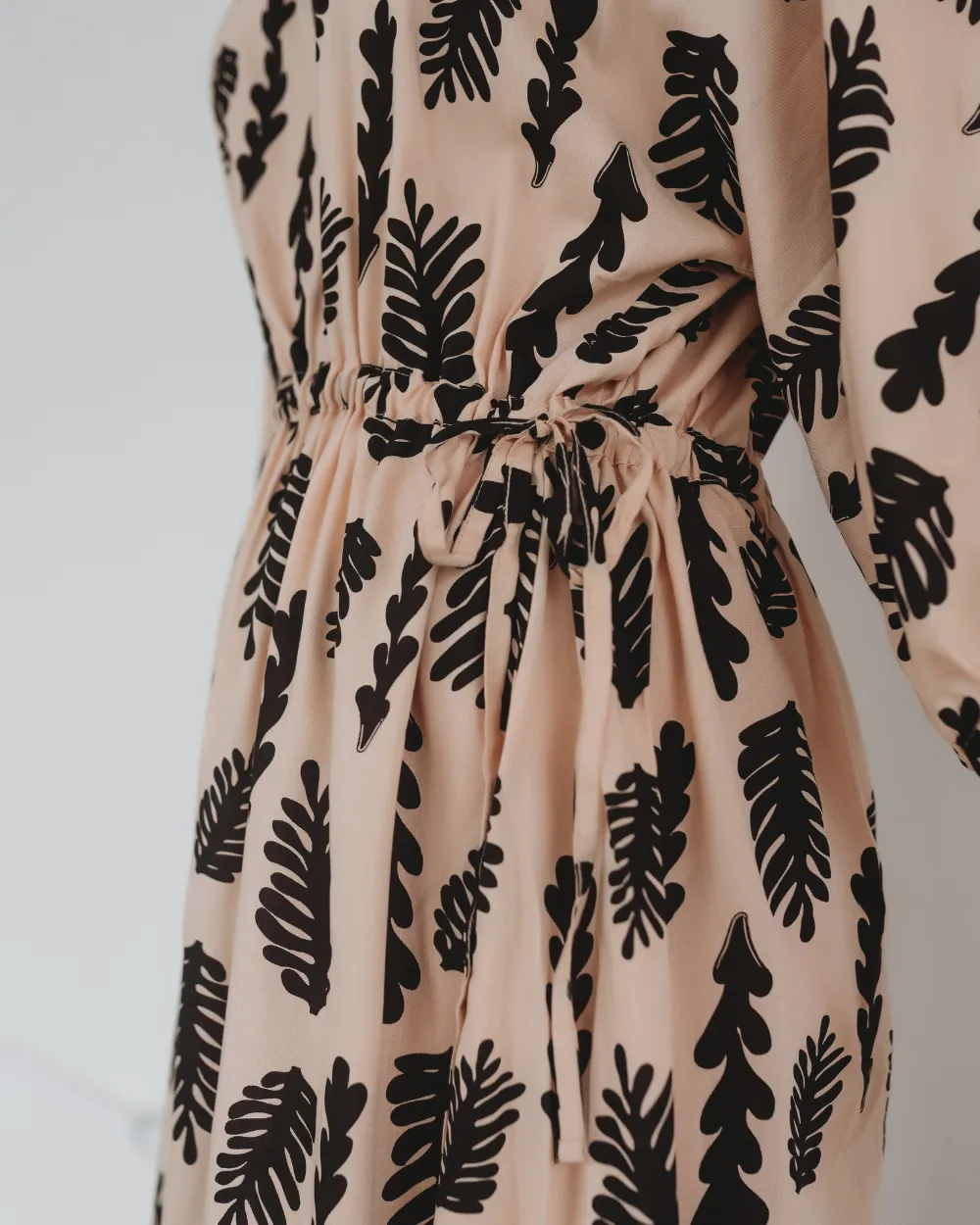 Kaya Seaweed Print Dress