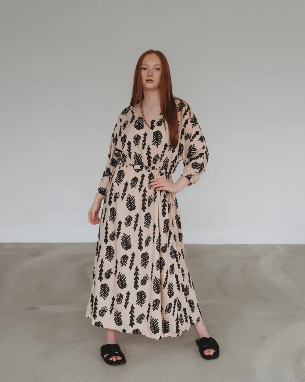 Kaya Seaweed Print Dress