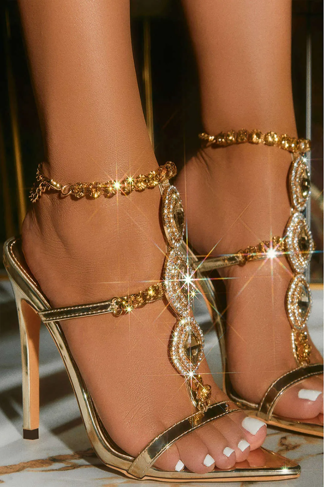 Kelly - Dazzling Rhinestone Design Woman's High Heels