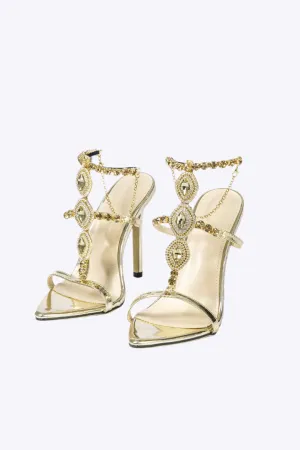 Kelly - Dazzling Rhinestone Design Woman's High Heels