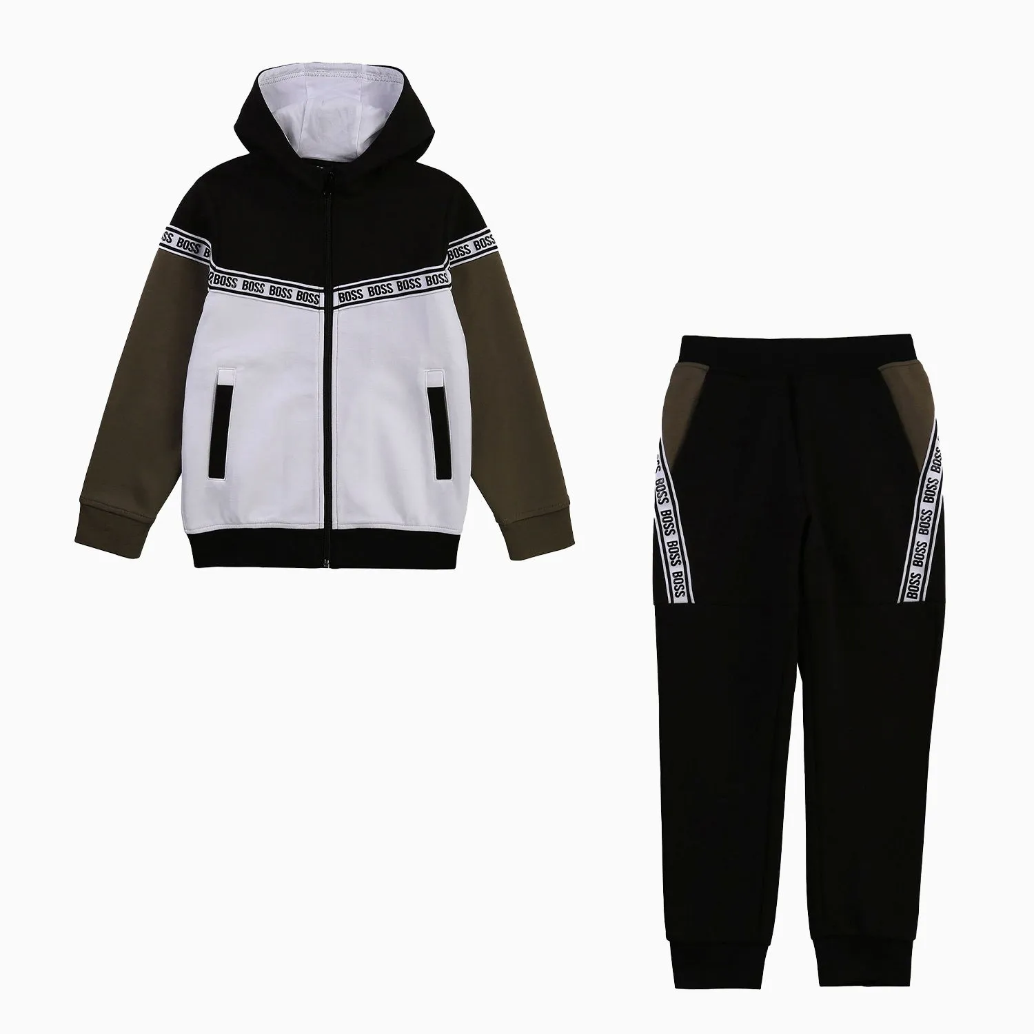 Kid's Block Logo Braid Tracksuit
