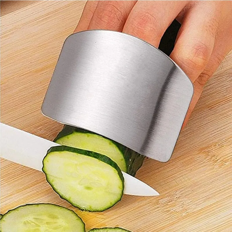 Kitchen Tool Accessories Stainless Steel Finger Guard Finger Protector Tool