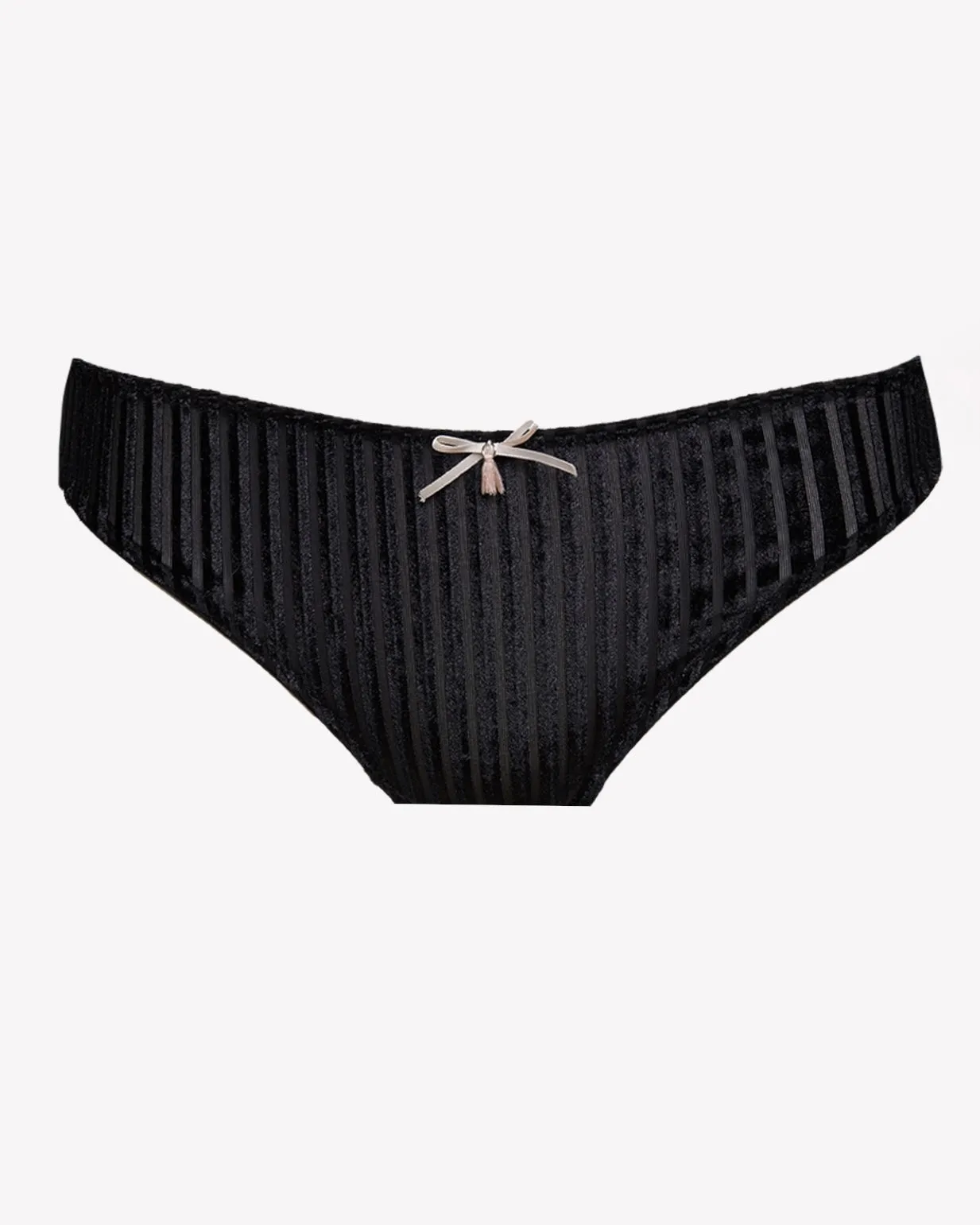 Kitty Girl Velvet Ribbed Hipster