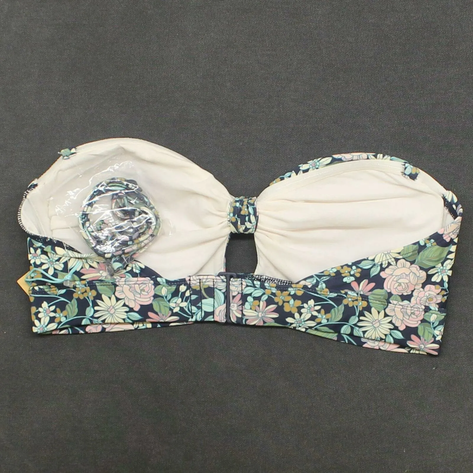 Kona Sol Women's Sweet Meadows Ditsy Bandeau Bikini Top