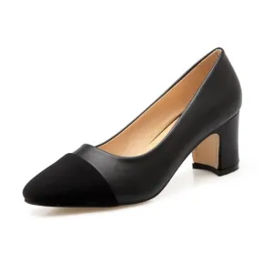 Ladies Pointed Toe Color Matching Women Pumps