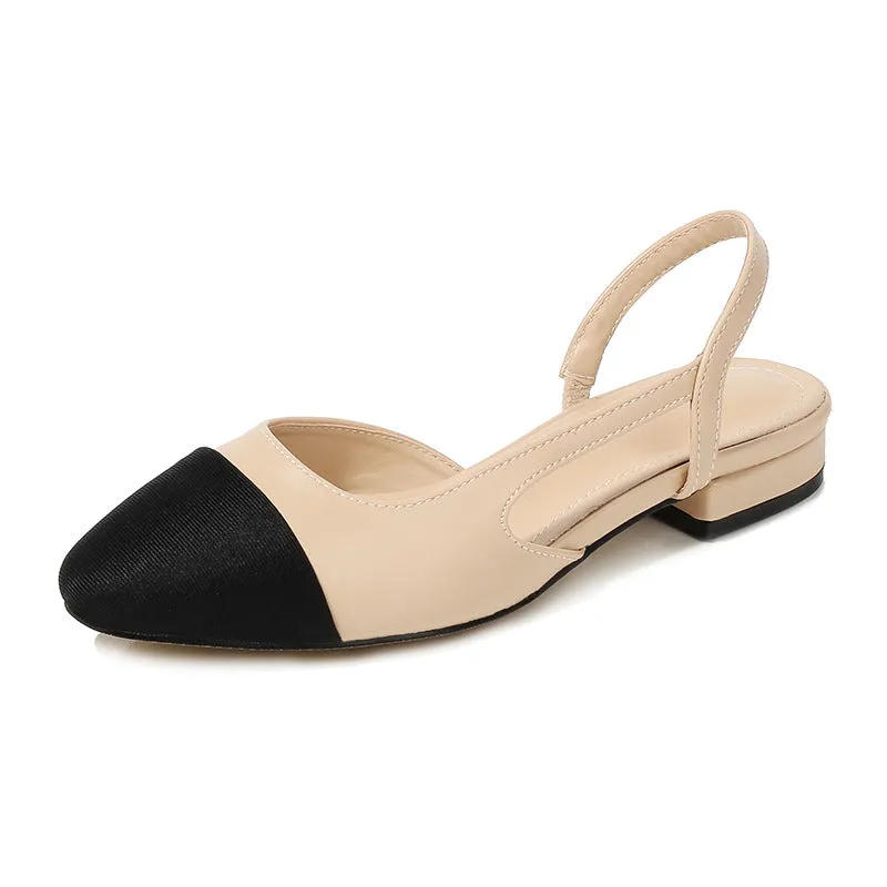 Ladies Pointed Toe Color Matching Women Pumps