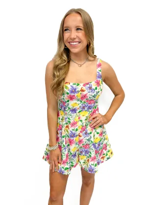 LBLOX Flower Print Romper
