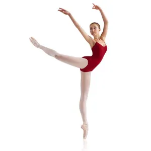 Leo LD010LM Red Princess Seam Dance Leotard - Women's