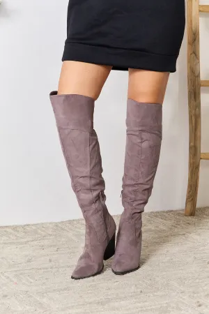 Lilac Knee High Boots