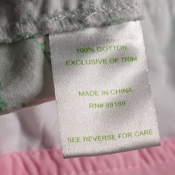 Lilly Pulitzer Callahan Shorts Spring Fever Toile Print White Green Party Print