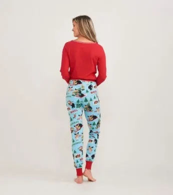 Little Blue House by Hatley | Holiday Red Women's Stretch Jersey Top