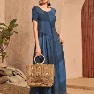 Loose Color Block Dress