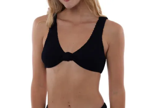 Love and Bikinis Taipei Bikini Top - Black