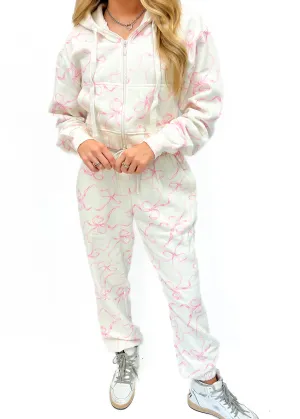 Love Shack Fancy Lillia Sweatpant - Pastry Pink