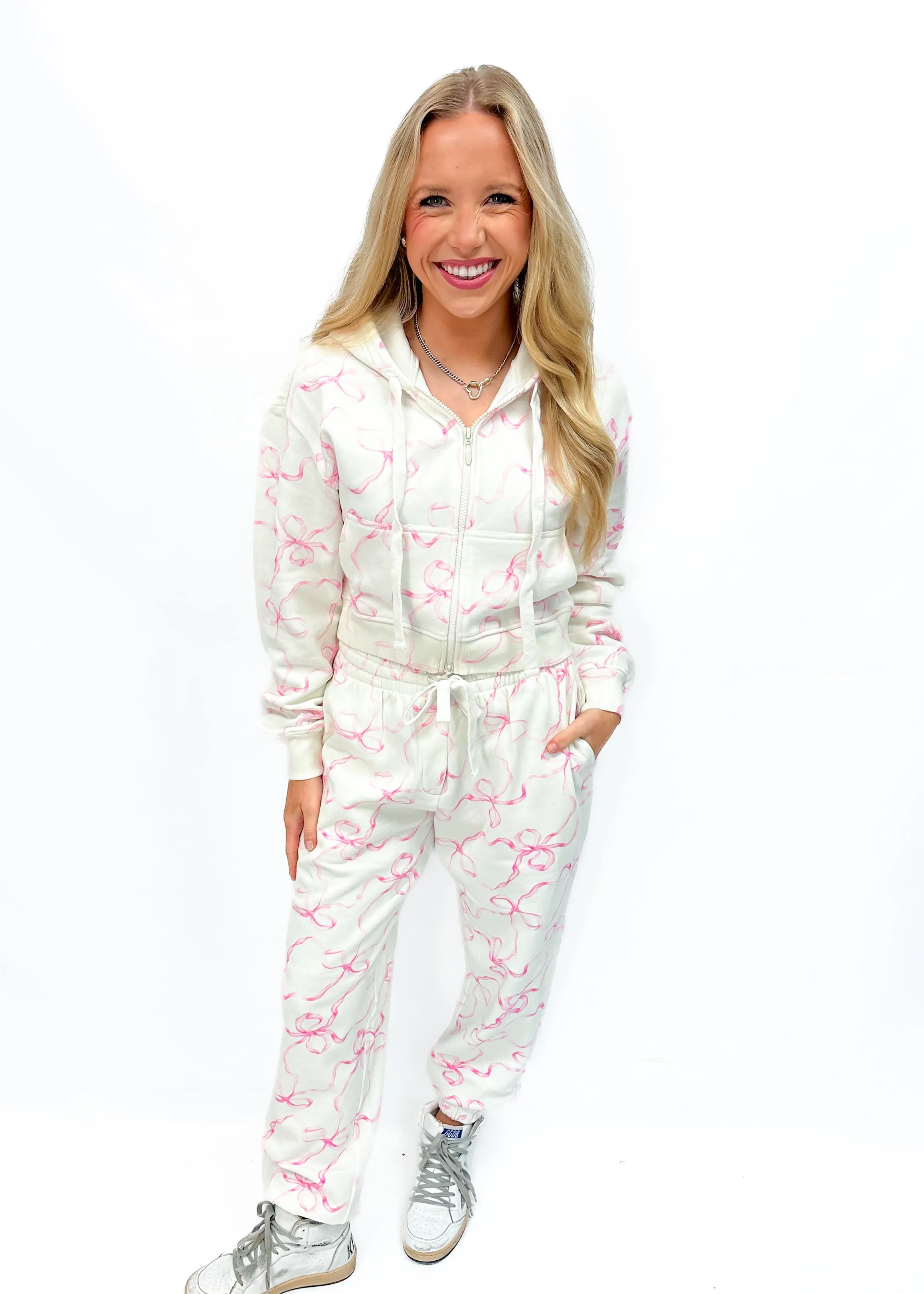Love Shack Fancy Lillia Sweatpant - Pastry Pink