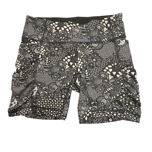 Lululemon Black Print Shorts Size 6
