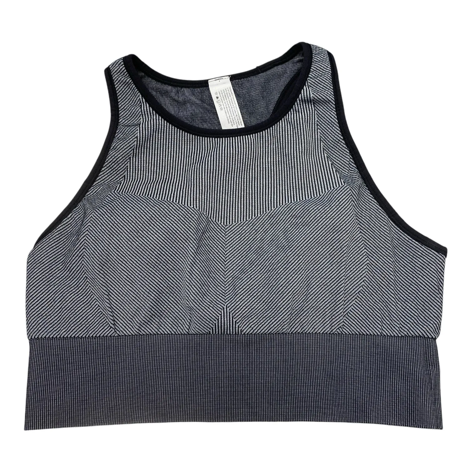 Lululemon Black Print Sports Bra Size 8