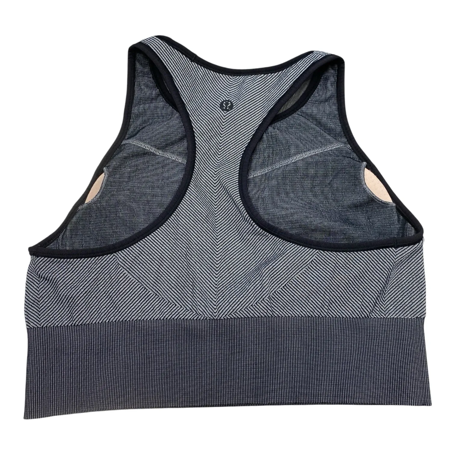 Lululemon Black Print Sports Bra Size 8