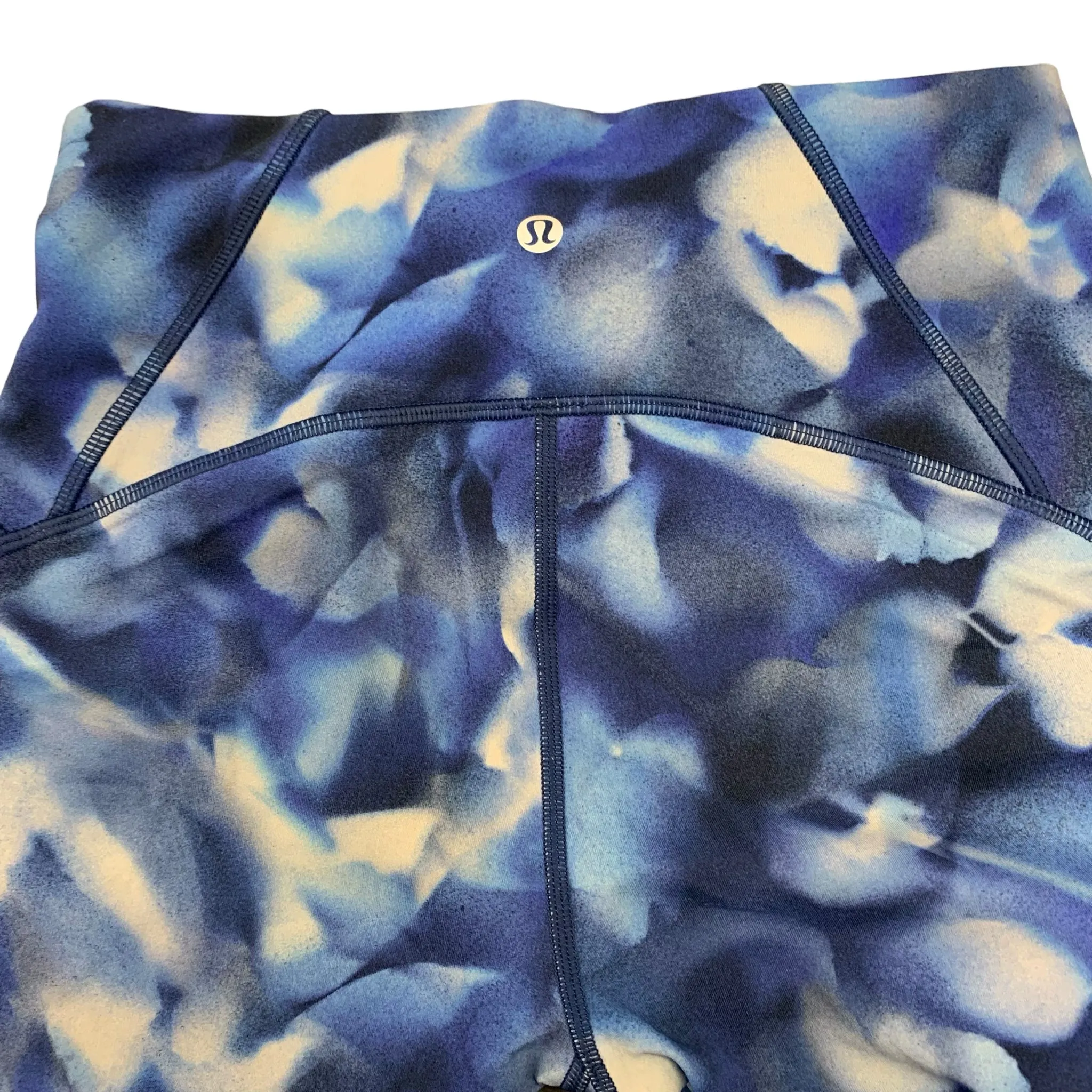 Lululemon Blue Print Capris Active Women's Size 6