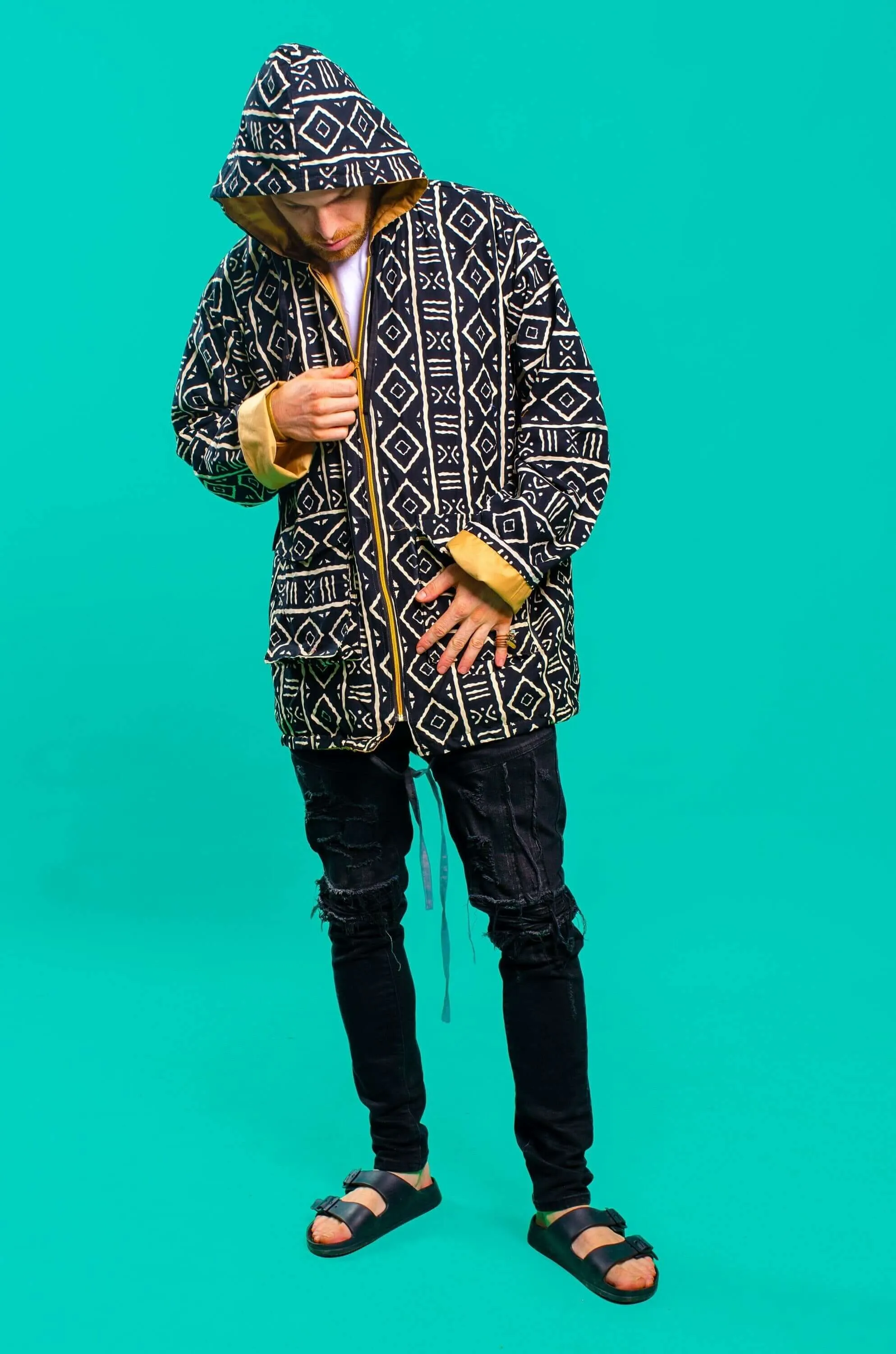 Mali African Print Oversize Jacket