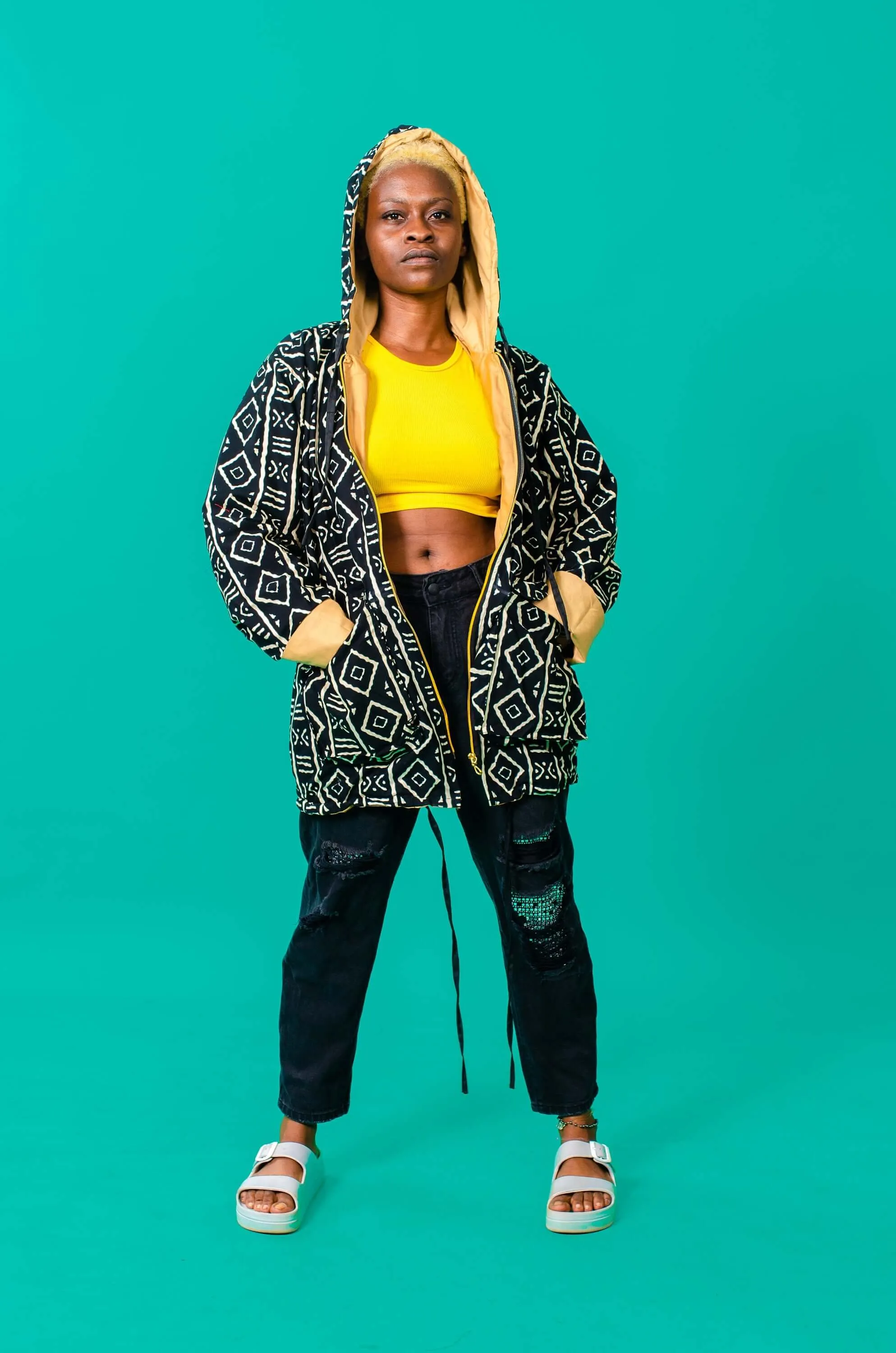 Mali African Print Oversize Jacket