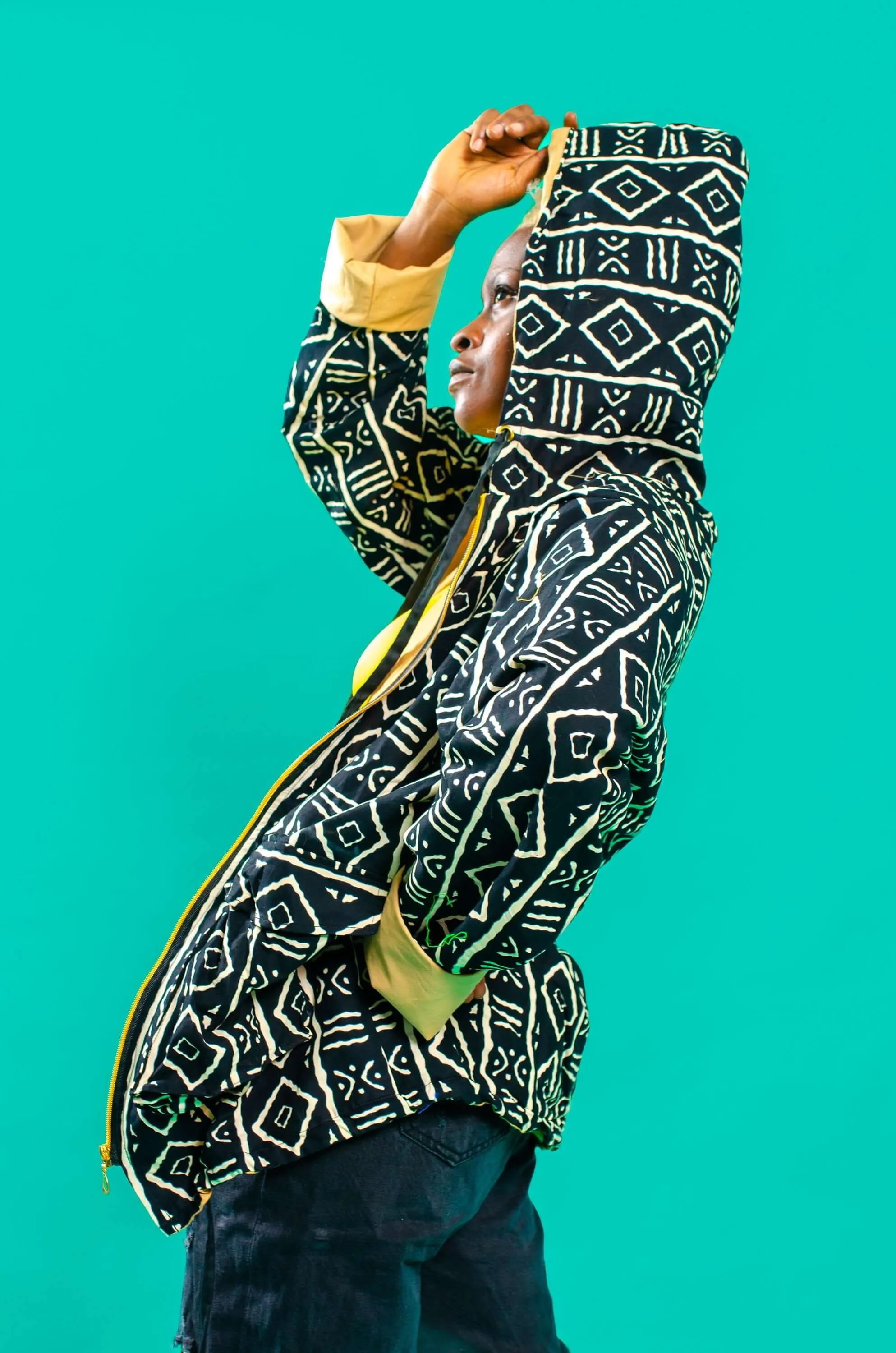 Mali African Print Oversize Jacket