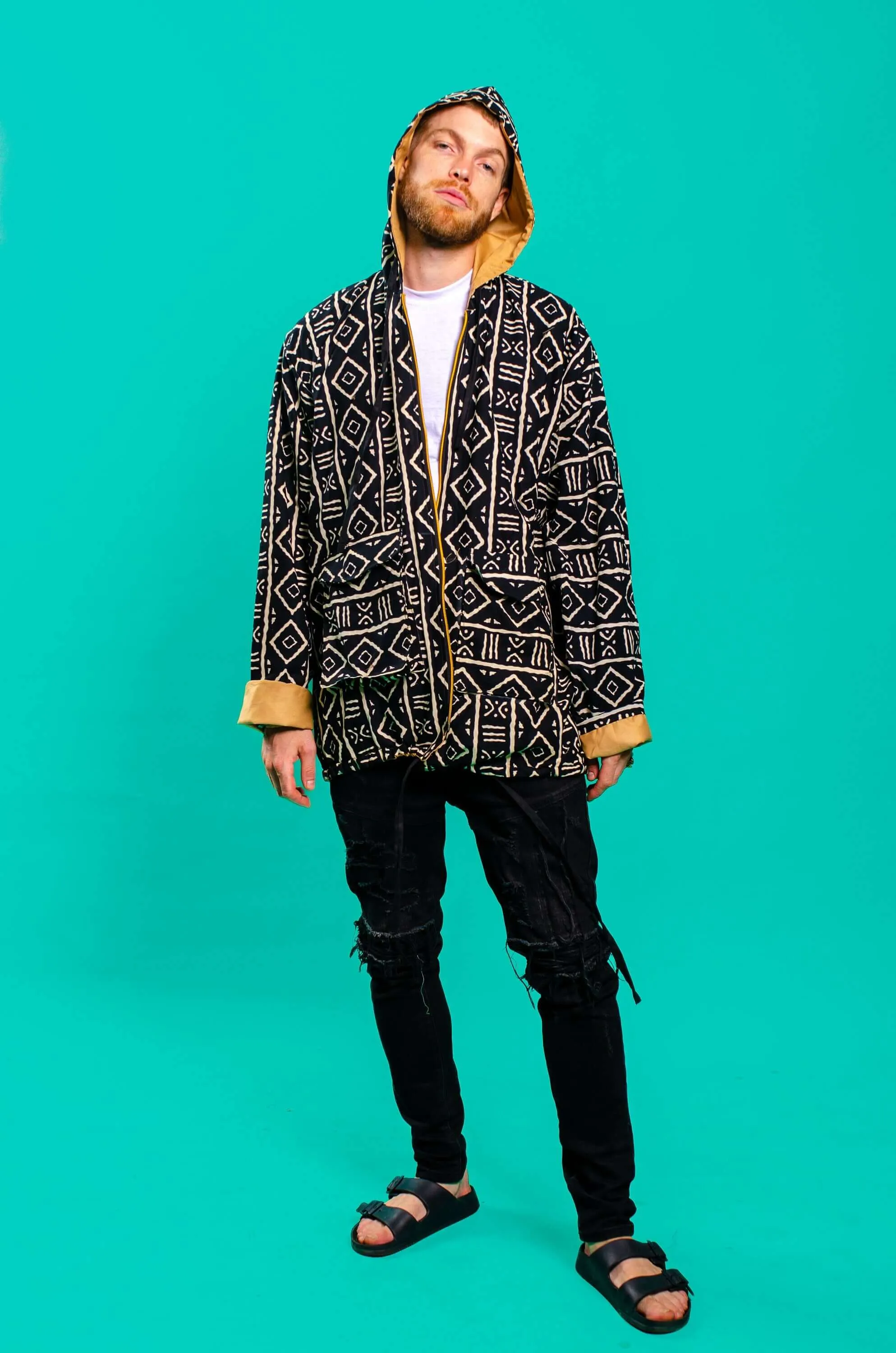 Mali African Print Oversize Jacket