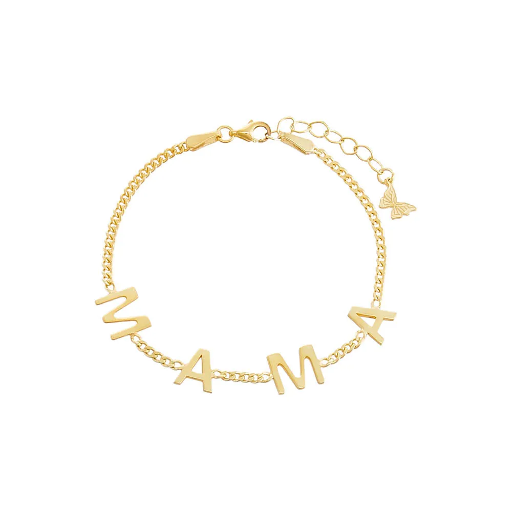 MAMA Block Name Bracelet