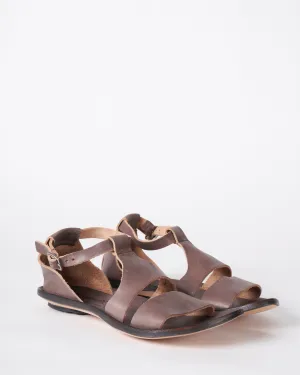 mandarine - leather sandal with black sole - vidb/black sole