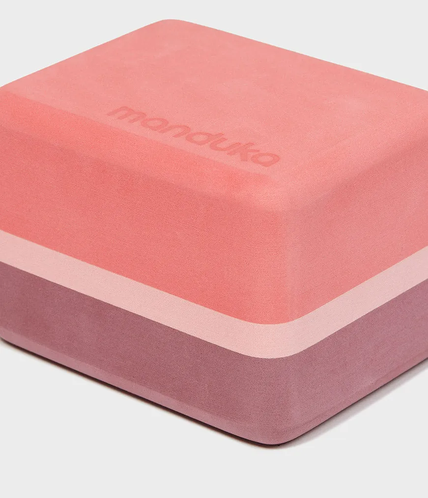 Manduka Recycled Foam Mini Travel Block  - Clay